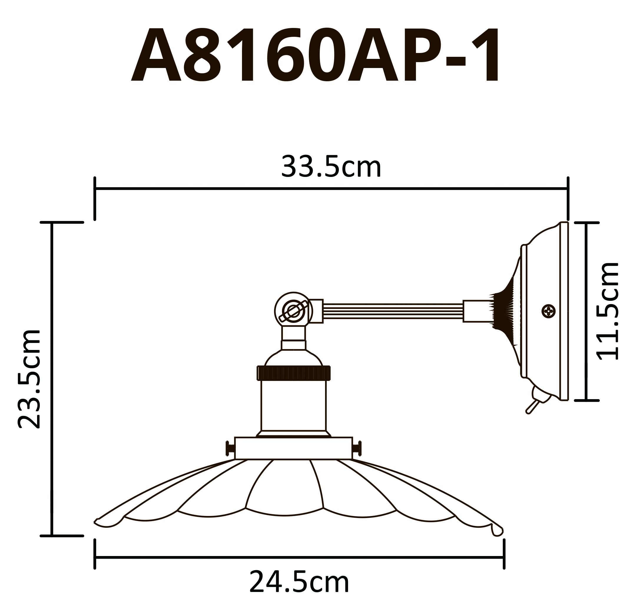Светильник Arte Lamp Asti A8160AP-1WH, цвет белый - фото 3