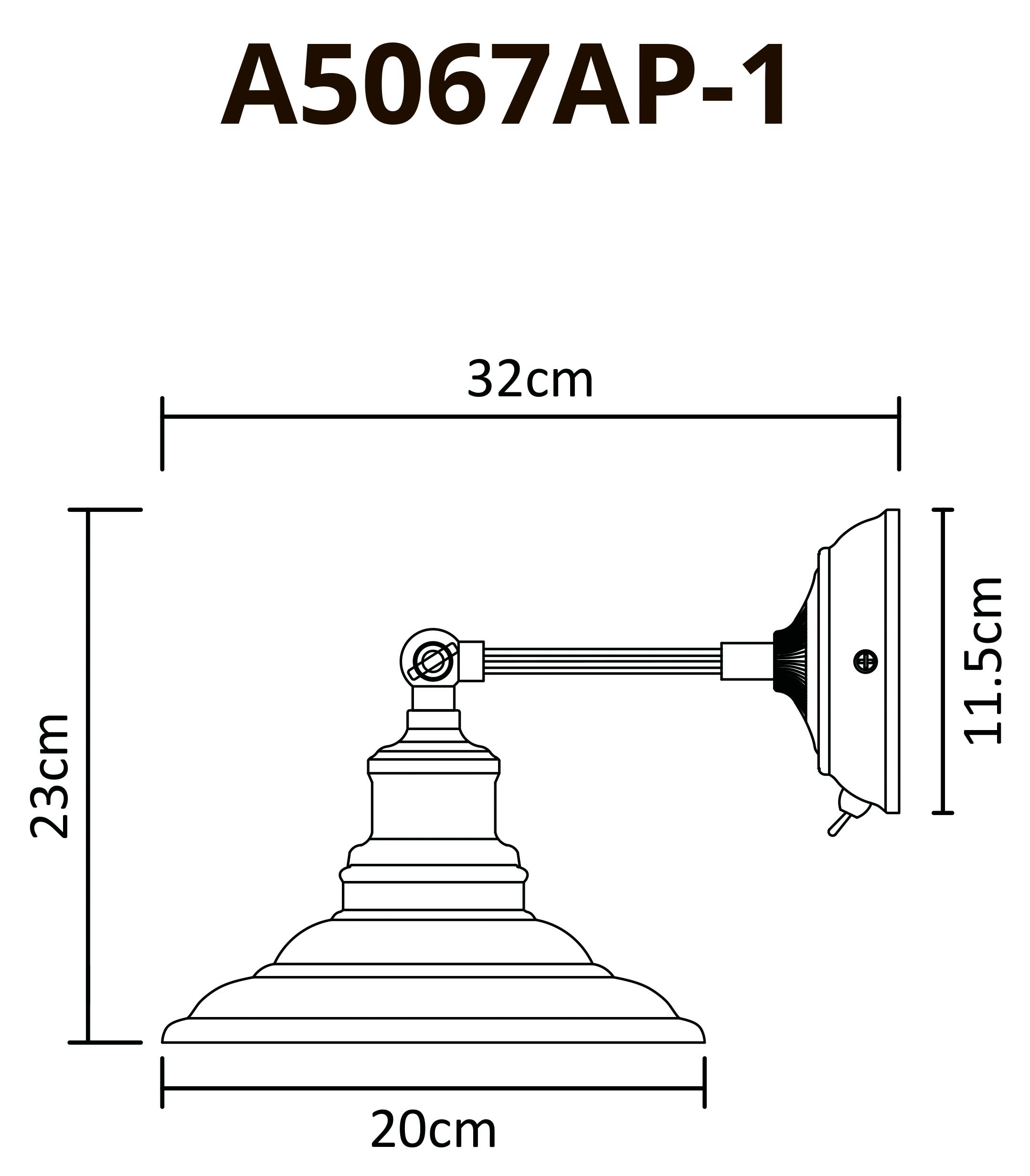 Светильник Arte Lamp Lido A5067AP-1WH, цвет белый - фото 3
