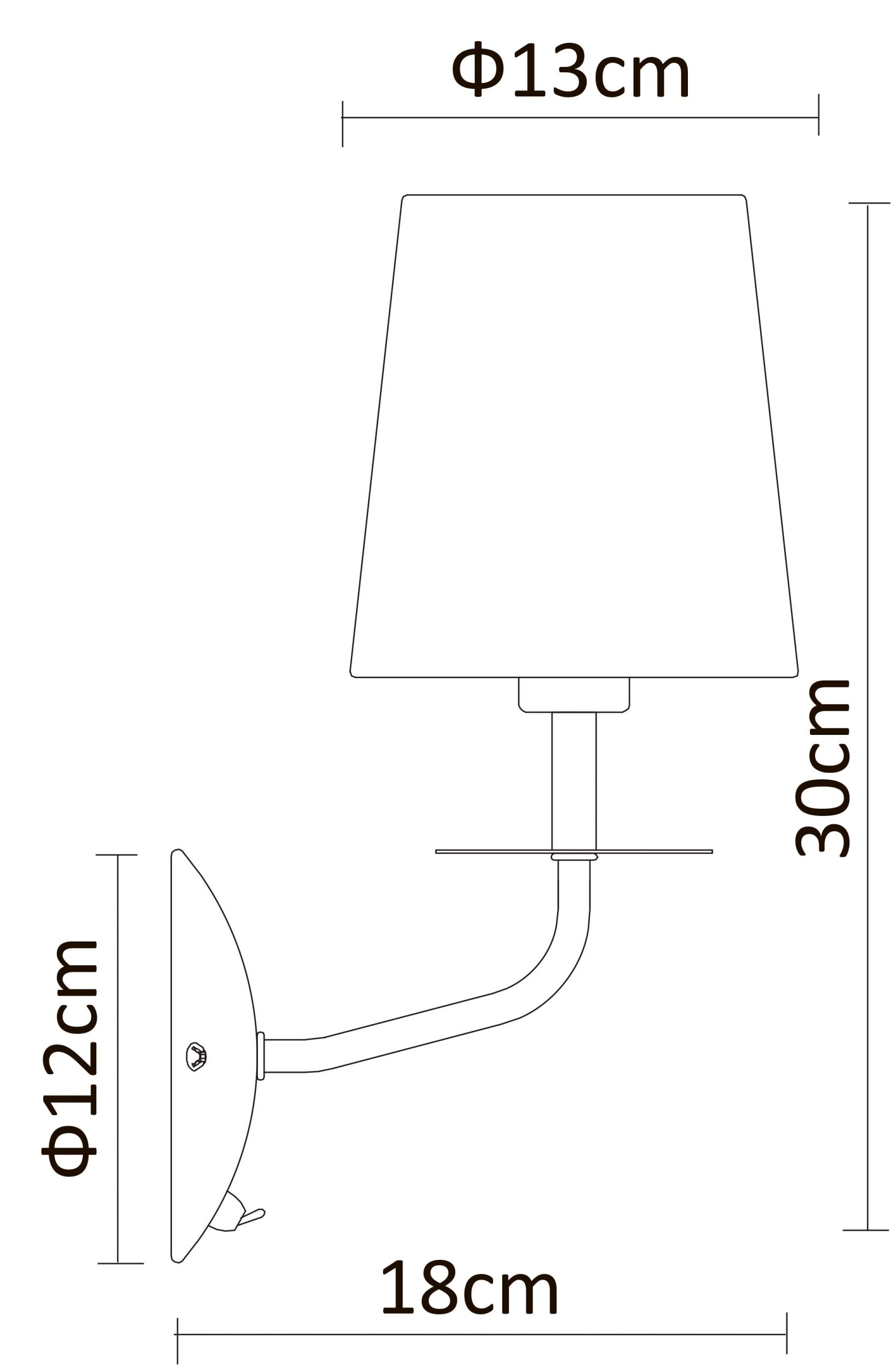Бра Arte Lamp EDDA A1048AP-1CC, цвет белый - фото 4