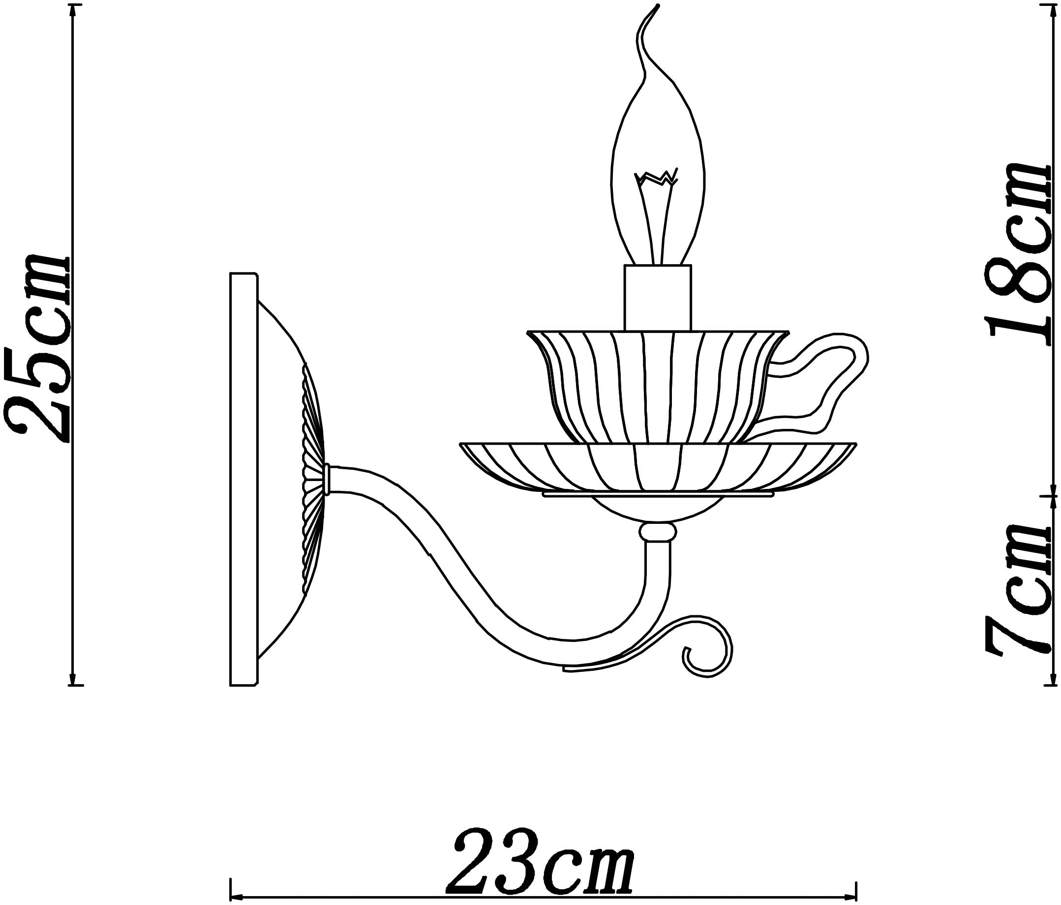 Бра Arte Lamp Tet-a-tet A1704AP-1CC, цвет хром - фото 4