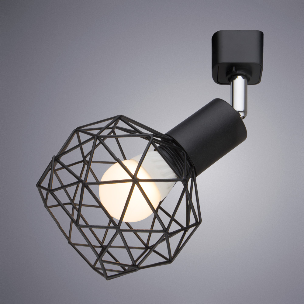 Трековый светильник Arte Lamp Sospiro A6141PL-1BK, цвет черный - фото 2