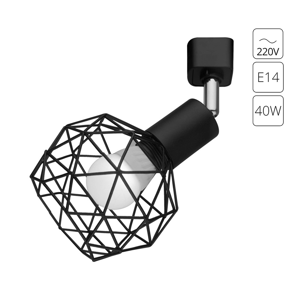 Трековый светильник Arte Lamp Sospiro A6141PL-1BK, цвет черный - фото 1