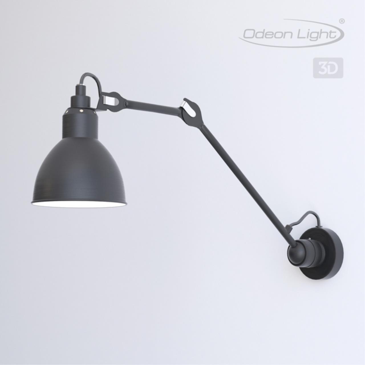 Бра Odeon Light Arta 4125/1WD, цвет черный 4125/1WD - фото 4