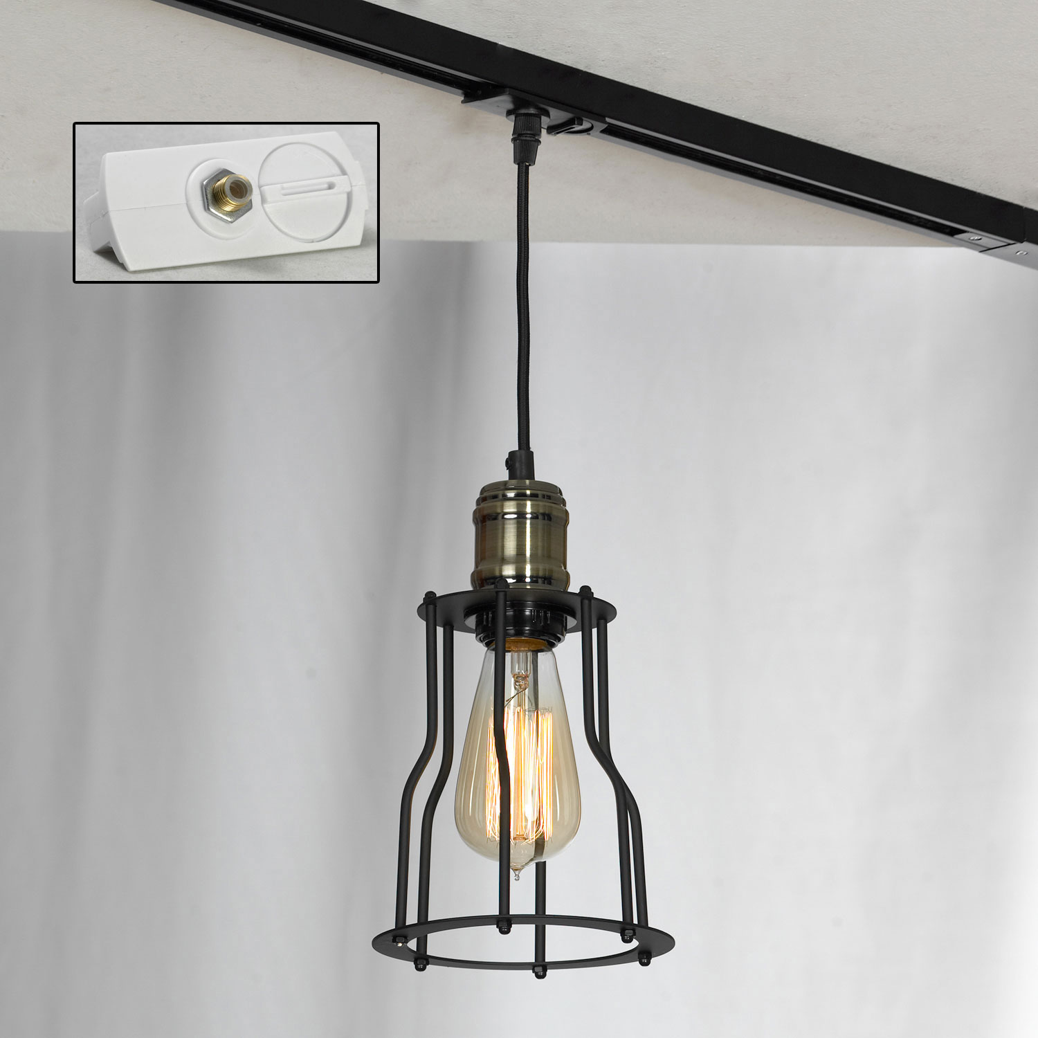 Трековый светильник Lussole Loft LSP-9610-TAW, цвет черный - фото 1