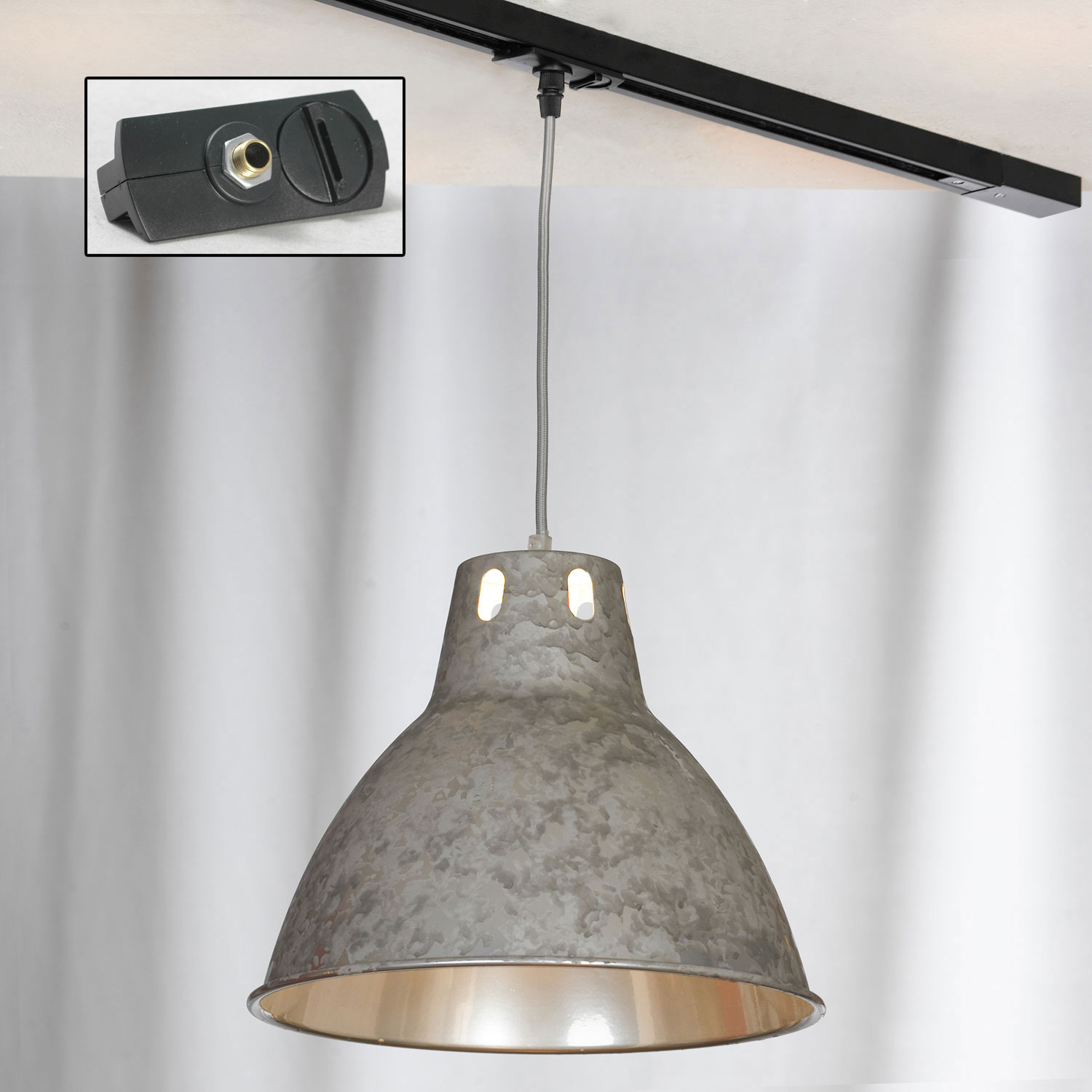 Трековый светильник Lussole Loft LSP-9503-TAB, цвет серый - фото 1