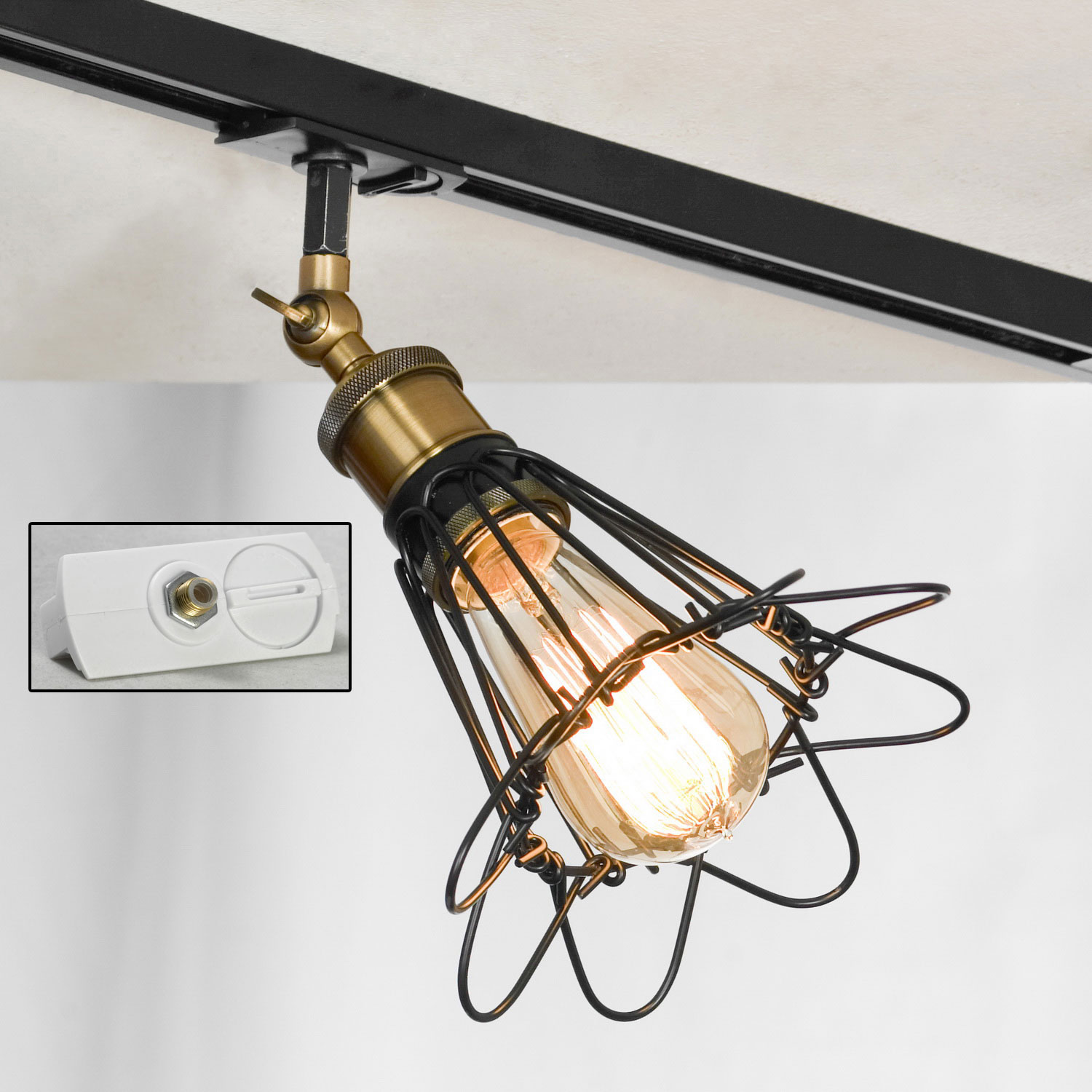 Трековый светильник Lussole CENTEREACH LSP-9109-TAW, цвет черный - фото 1