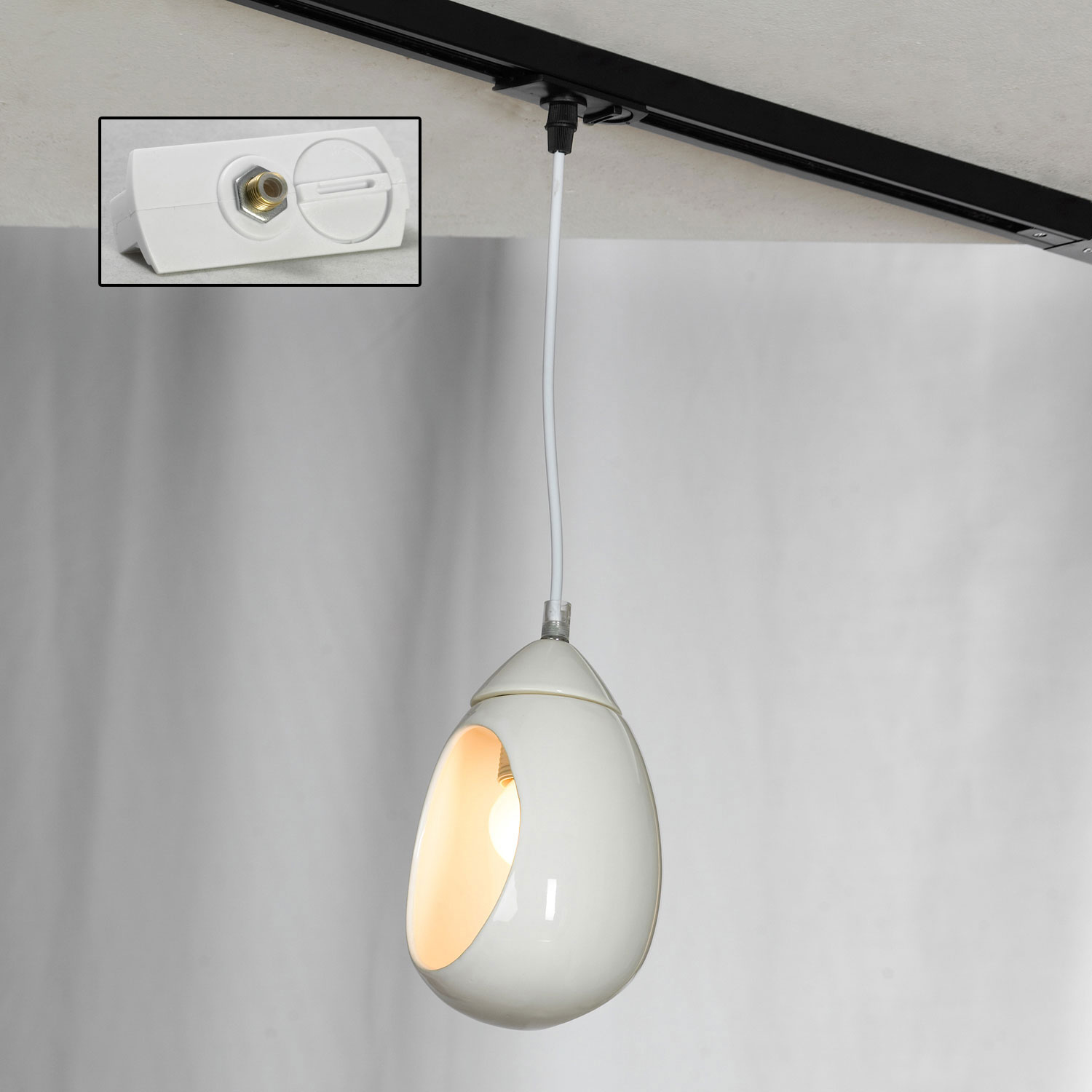 Трековый светильник Lussole Loft LSP-8034-TAW, цвет белый - фото 1