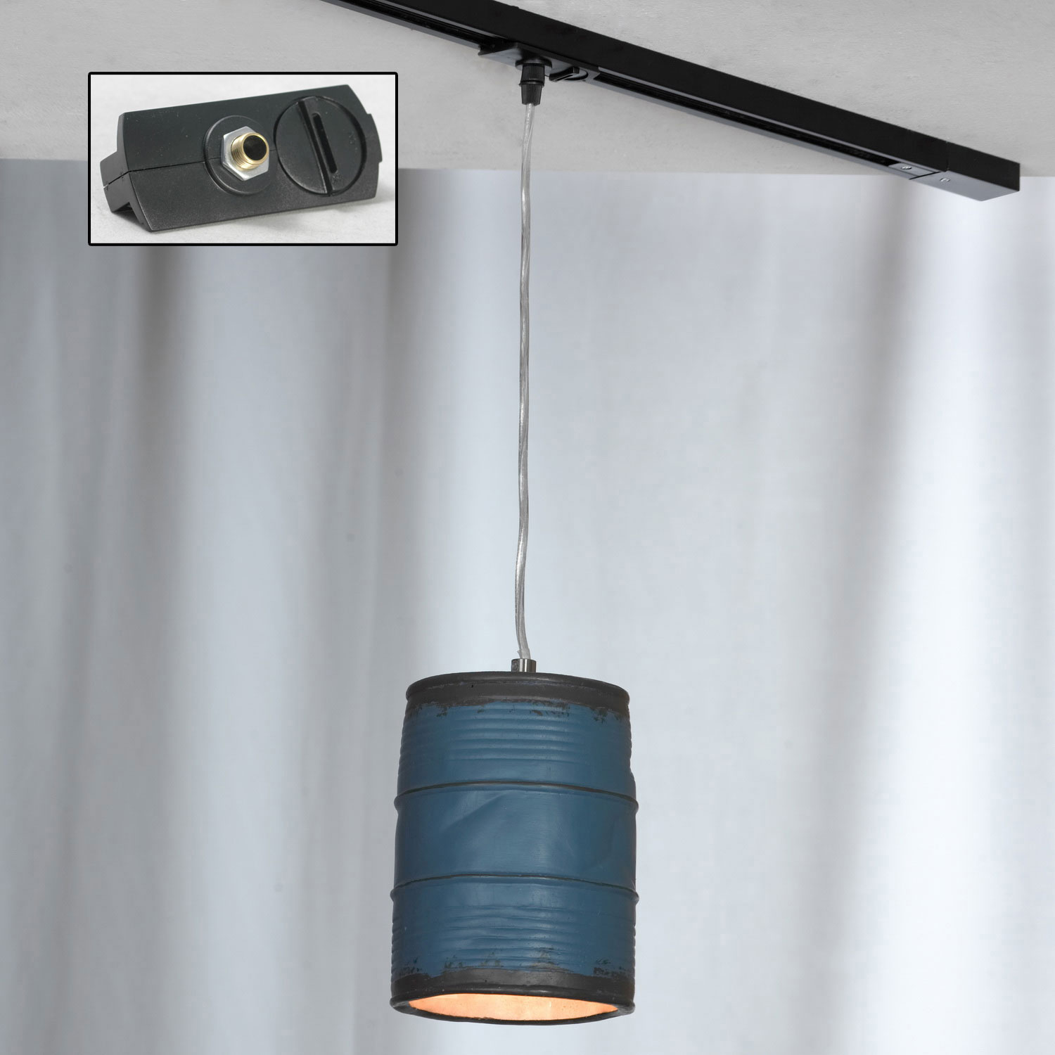 Трековый светильник Lussole Loft LSP-9525-TAB, цвет синий - фото 1