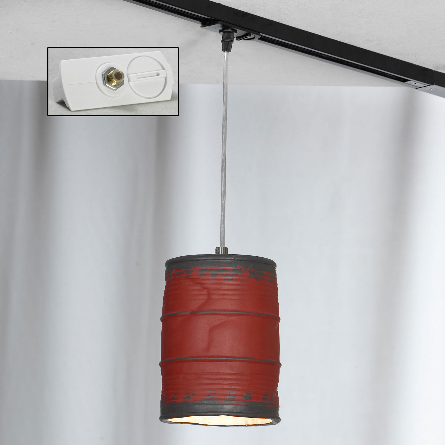 Трековый светильник Lussole Loft LSP-9527-TAW, цвет красный - фото 1
