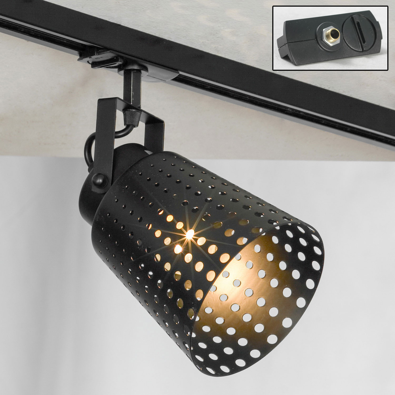 Трековый светильник Lussole ERIE LSP-9834-TAB, цвет черный - фото 1