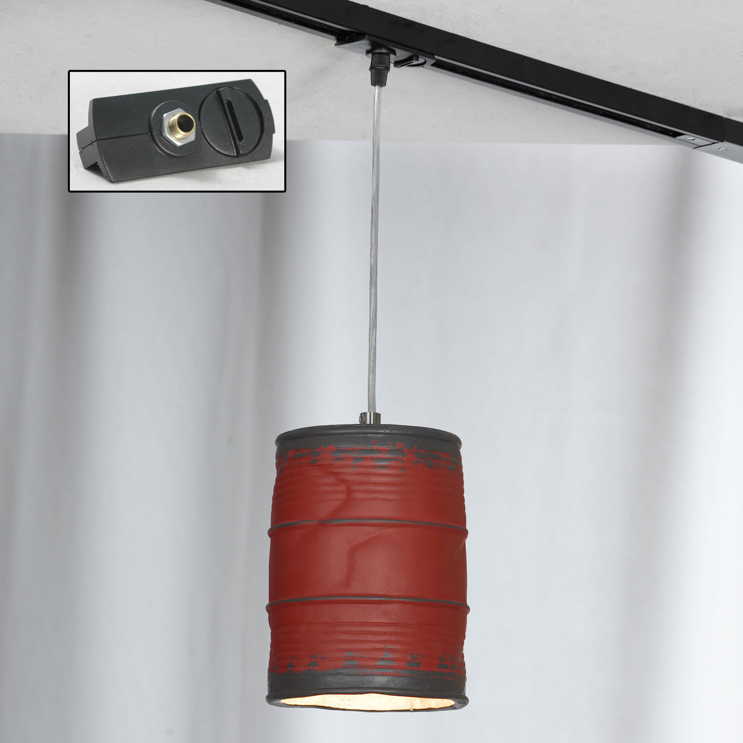 Трековый светильник Lussole Loft LSP-9527-TAB, цвет красный - фото 1