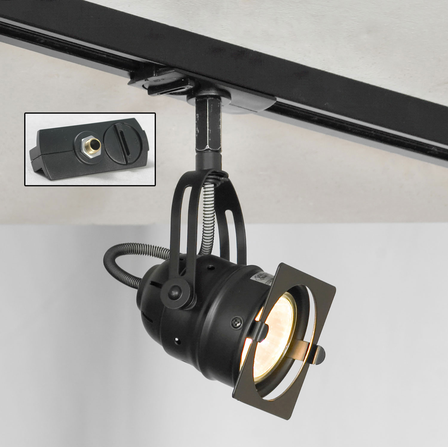 Трековый светильник Lussole DENVER LSP-9118-TAB, цвет черный - фото 1
