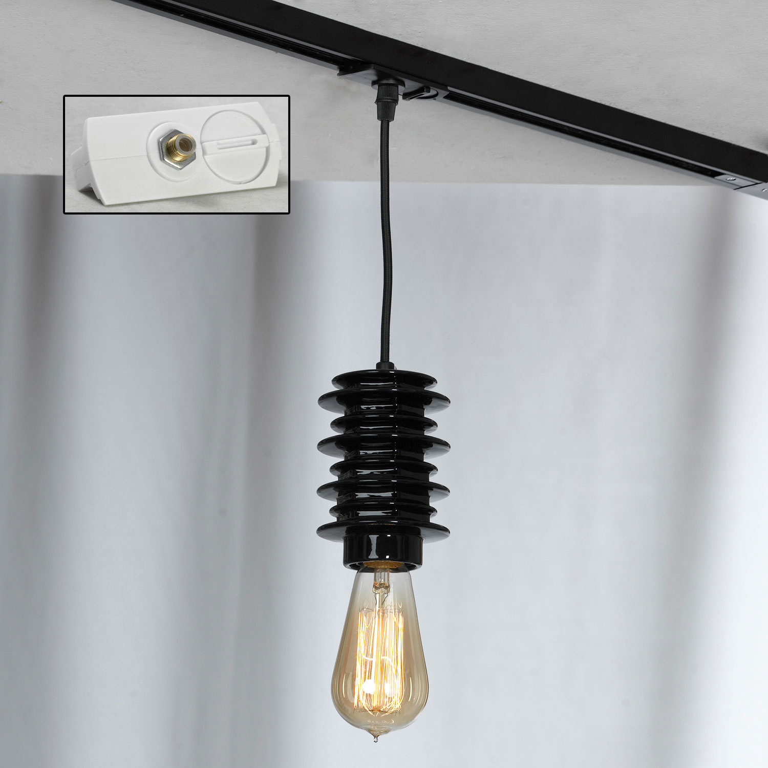 Трековый светильник Lussole Loft LSP-9920-TAW, цвет черный - фото 1