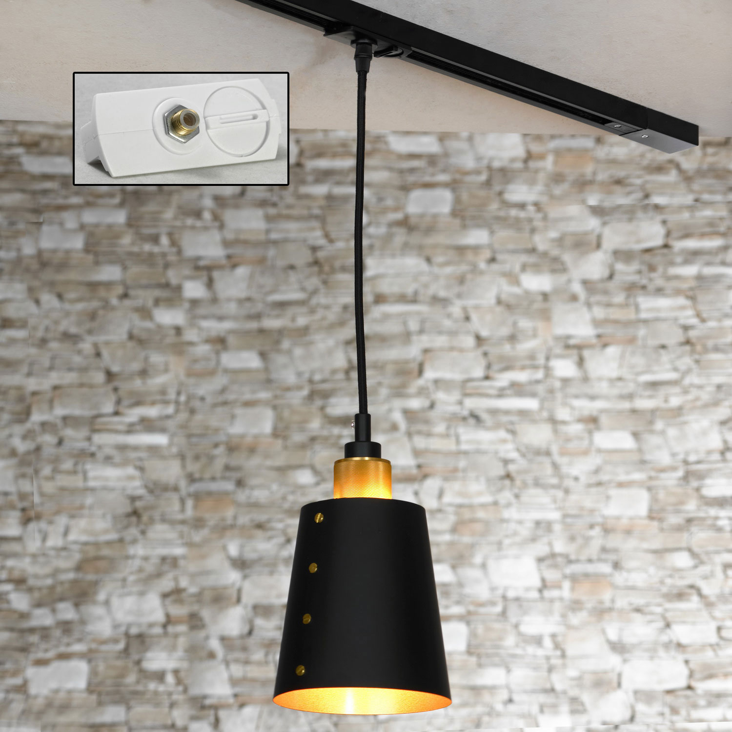 Трековый светильник Lussole Loft LSP-9861-TAW, цвет черный - фото 1