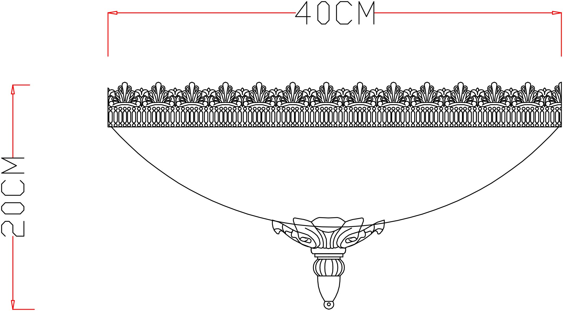 Светильник Arte Lamp Crown A4541PL-3AB, цвет бронза - фото 5