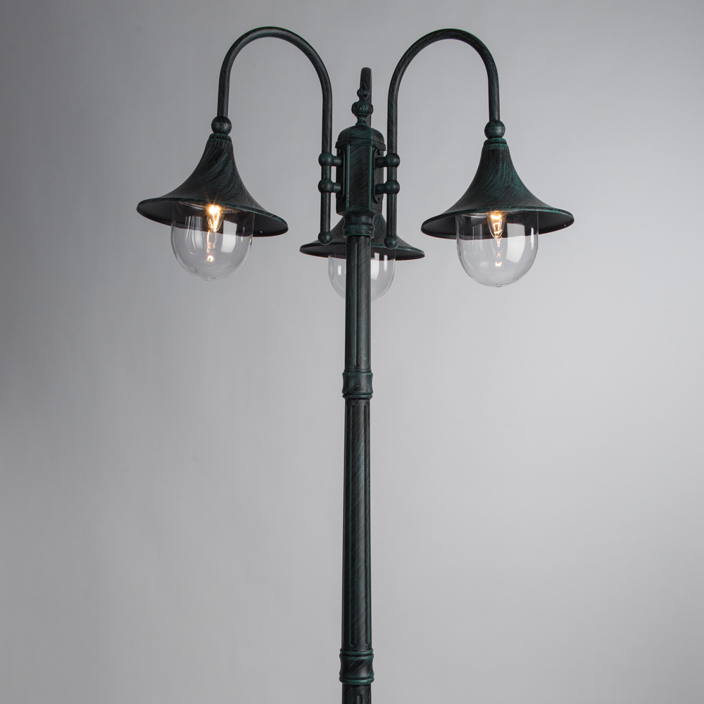 Уличный Светильник Arte Lamp Malaga A1086PA-3BG, цвет медный - фото 2