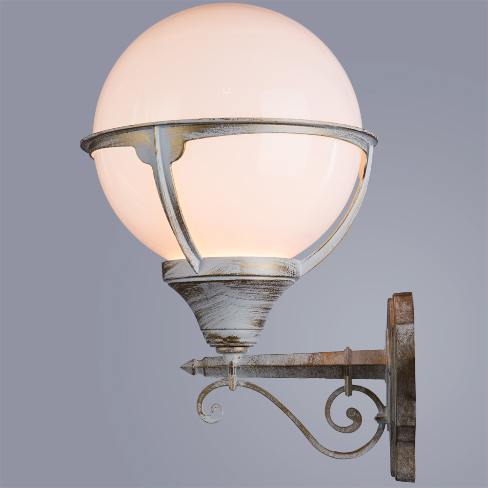Уличный светильник Arte Lamp MONACO A1491AL-1WG, цвет белый - фото 2