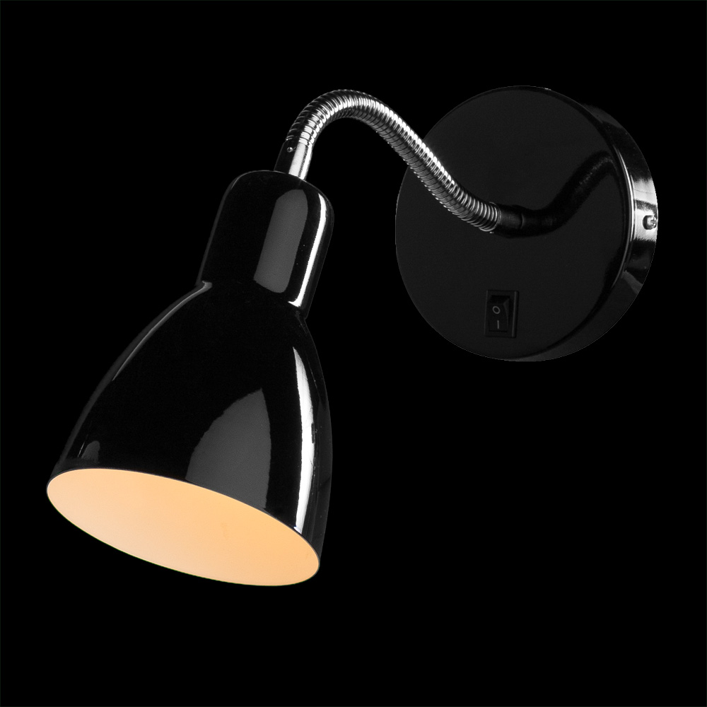 Бра Arte Lamp Dorm A1408AP-1BK, цвет черный - фото 2