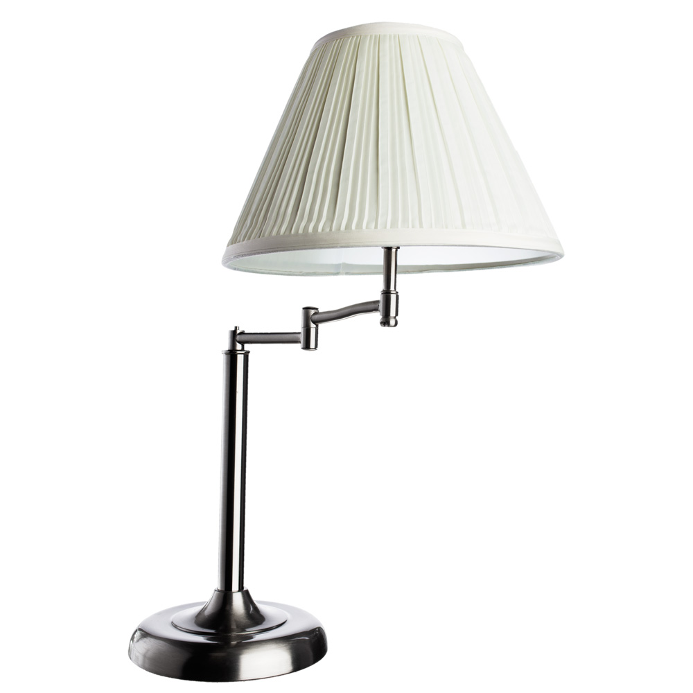 Настольная лампа Arte Lamp CALIFORNIA A2872LT-1SS, цвет белый - фото 1
