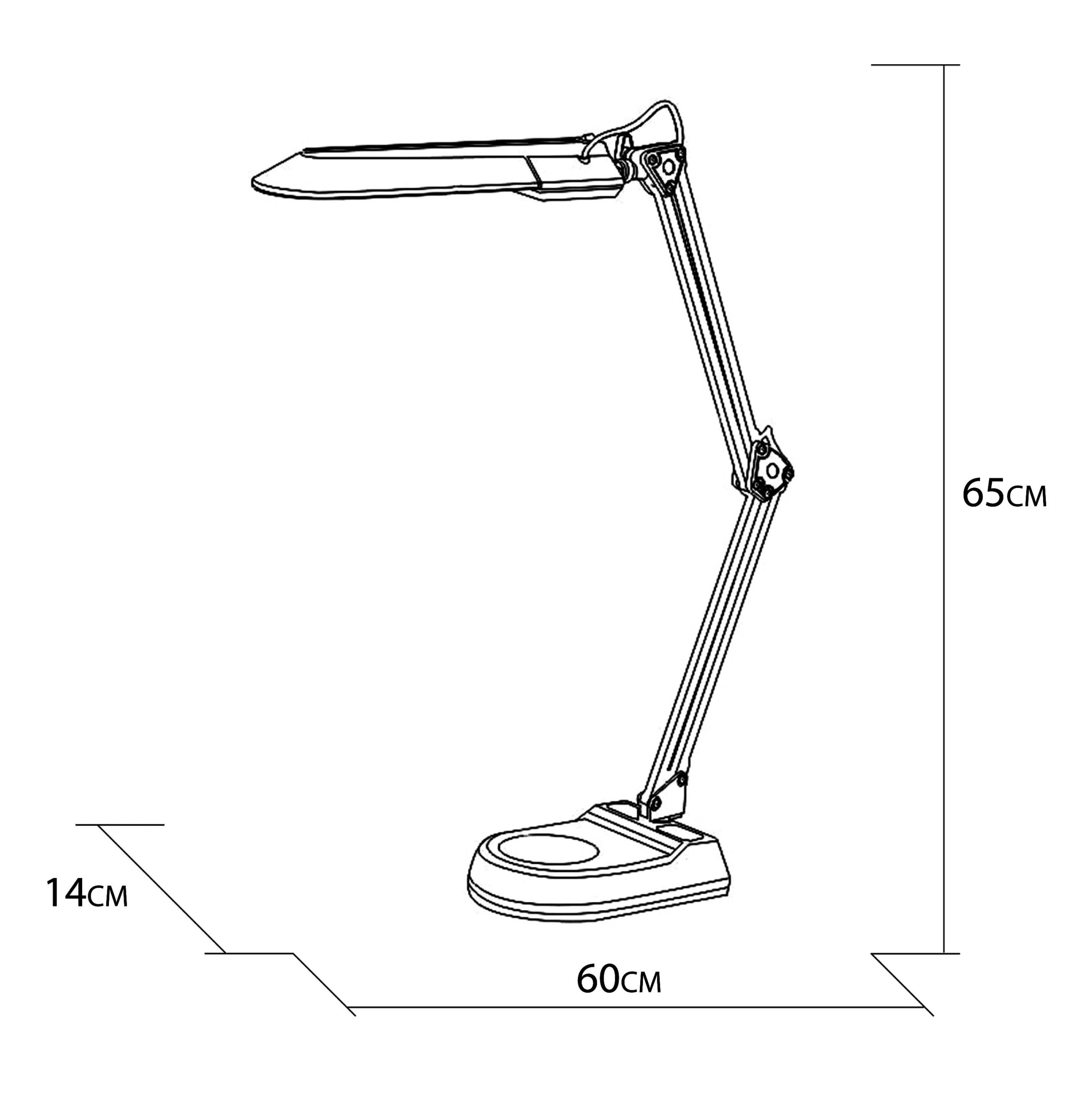 Настольная Лампа Arte Lamp Desk A5810LT-1SI, цвет серебристый - фото 5
