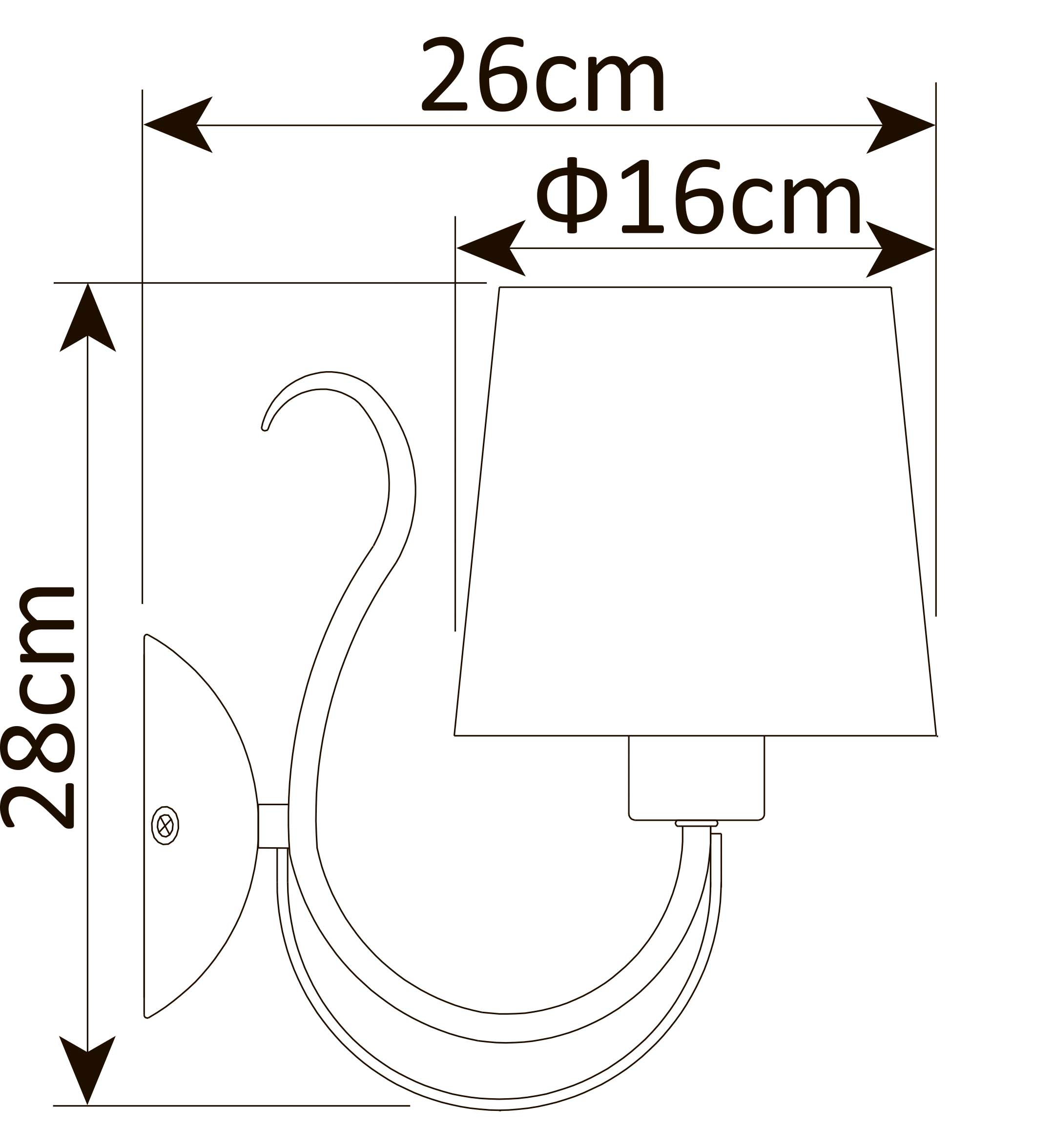 Бра Arte Lamp Orlean A9310AP-1WG, цвет белый - фото 4