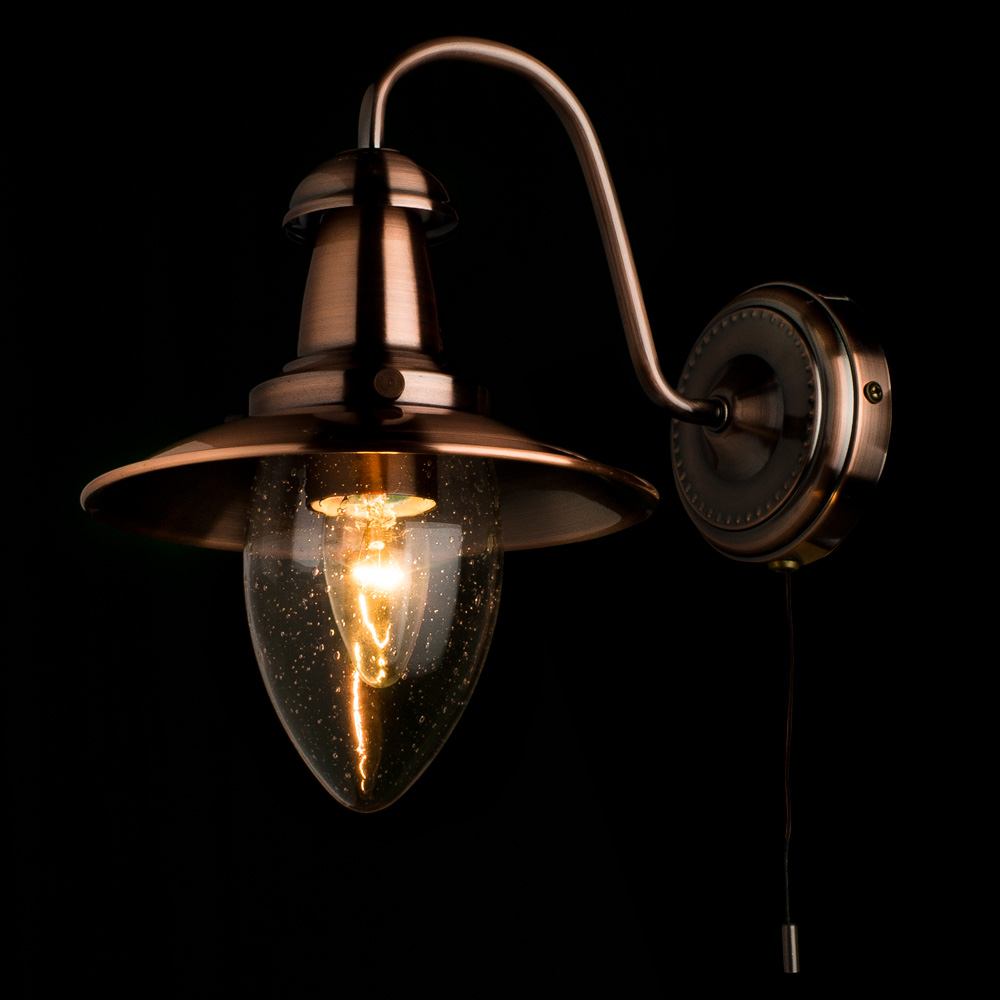 Бра Arte Lamp FISHERMAN A5518AP-1RB, цвет бронза - фото 2