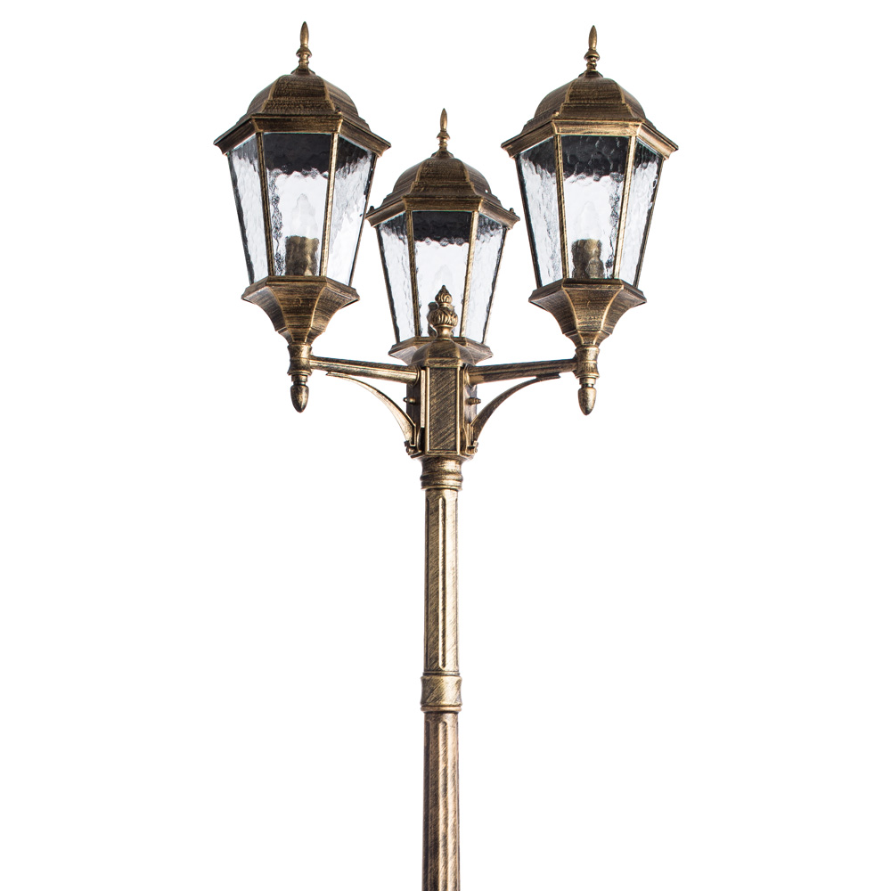 Уличный светильник Arte Lamp GENOVA A1207PA-3BN, цвет черный - фото 1