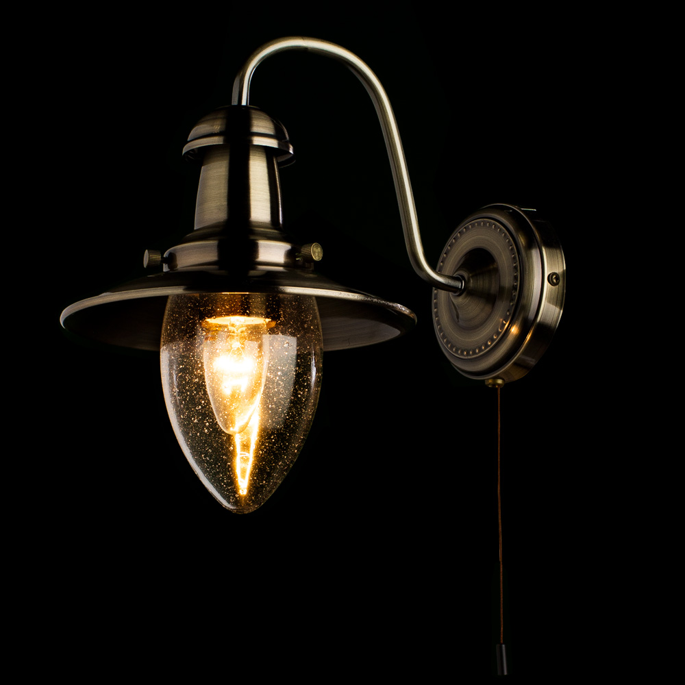 Бра Arte Lamp Fisherman A5518AP-1AB, цвет бронза - фото 2