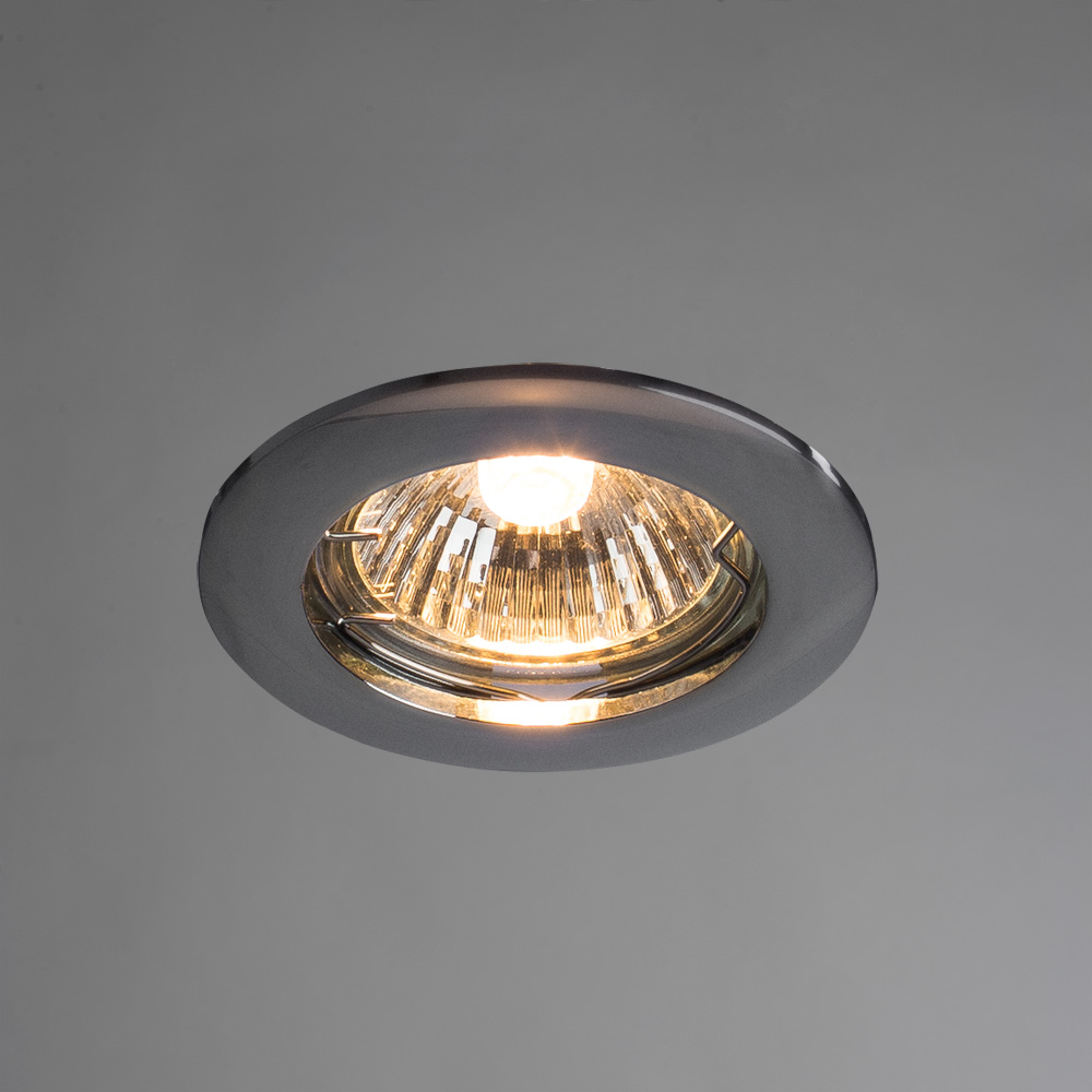 Встраиваемый светильник Arte Lamp BASIC A2103PL-1CC, цвет хром - фото 2
