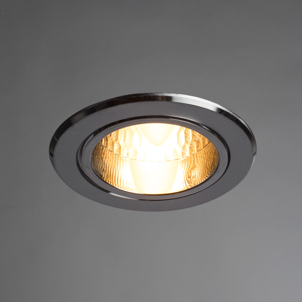 Встраиваемый светильник Arte Lamp DOWNLIGHTS A8043PL-1SI, цвет серебристый - фото 2