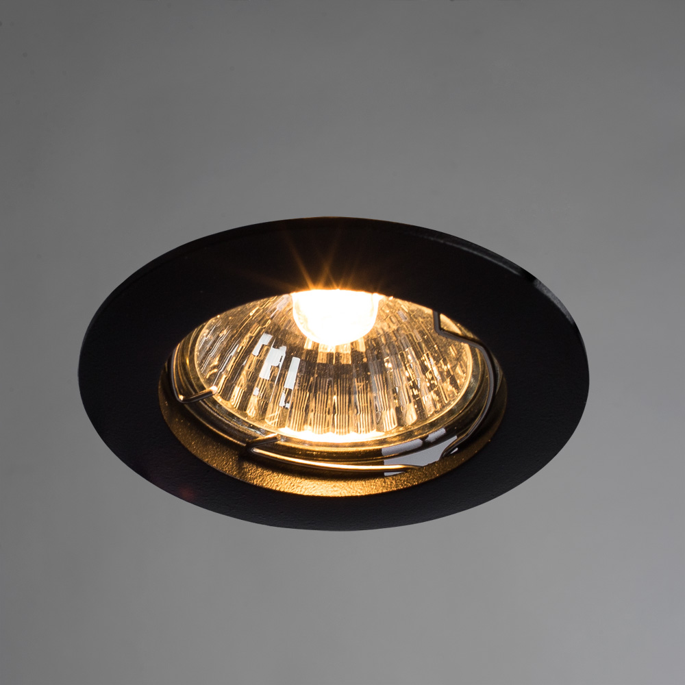 Встраиваемый светильник Arte Lamp BASIC A2103PL-1BK, цвет черный - фото 2