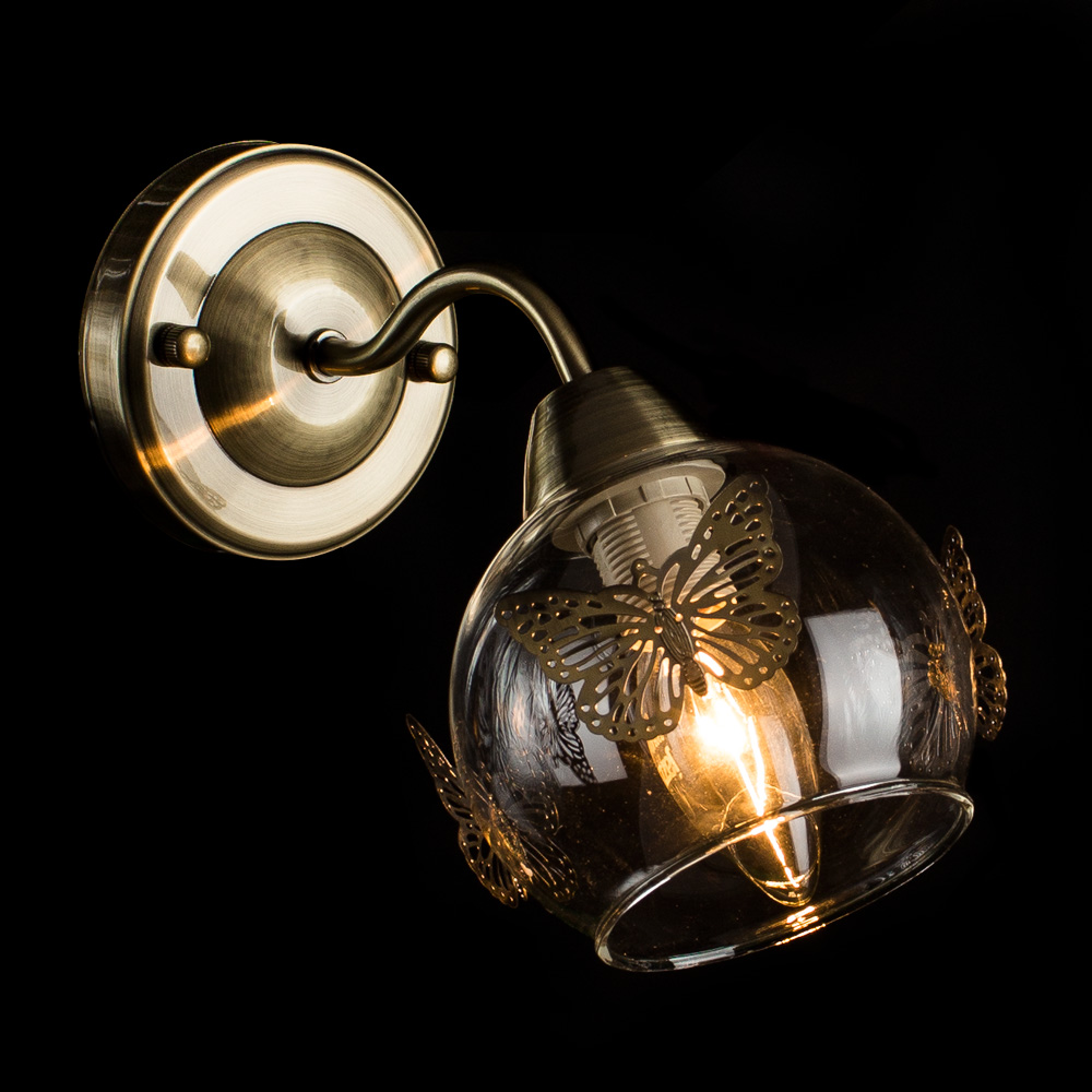 Бра Arte Lamp Alessandra A5004AP-1AB, цвет бронза - фото 2