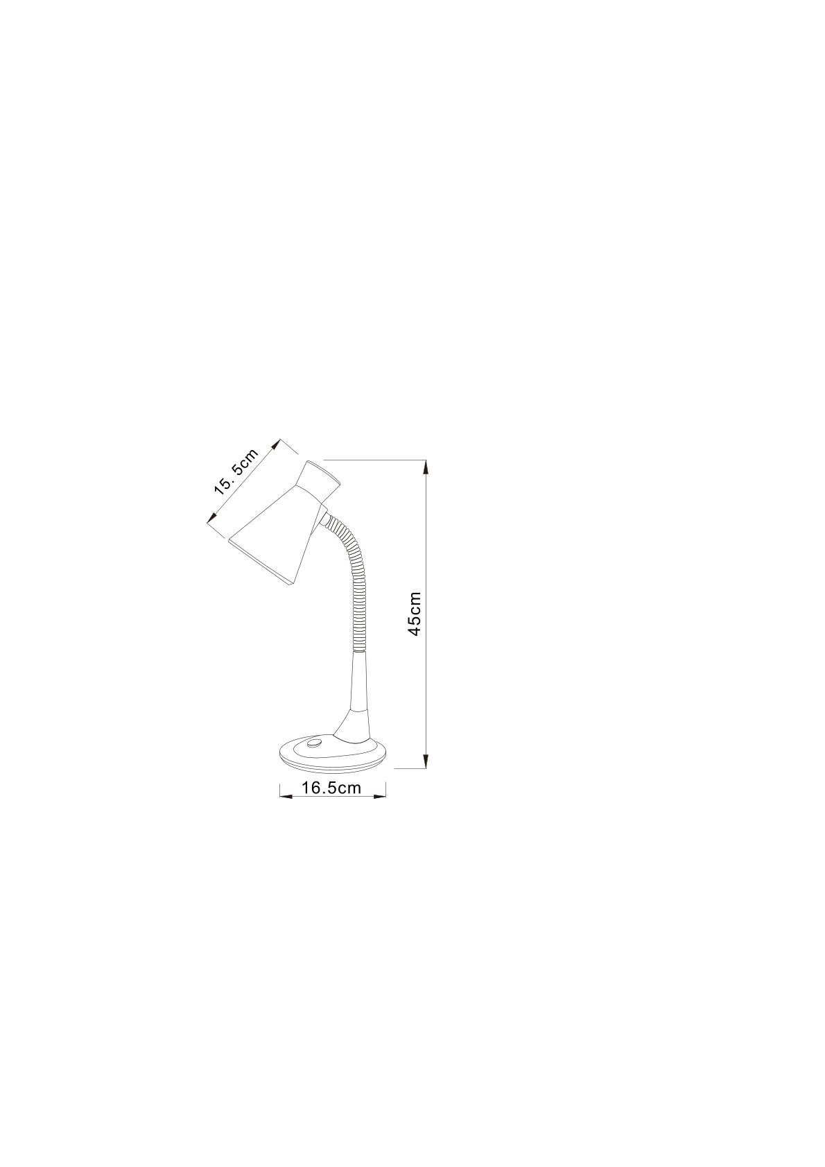 Настольная Лампа Arte Lamp Desk A2007LT-1WH, цвет белый - фото 4