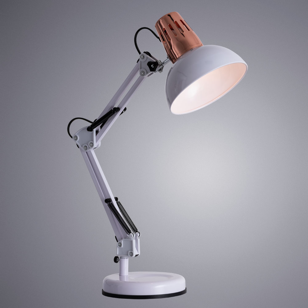 Настольная Лампа Arte Lamp Luxo A2016LT-1WH, цвет белый - фото 2