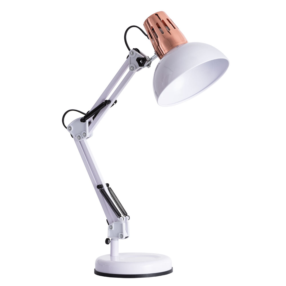 Настольная Лампа Arte Lamp Luxo A2016LT-1WH, цвет белый - фото 1