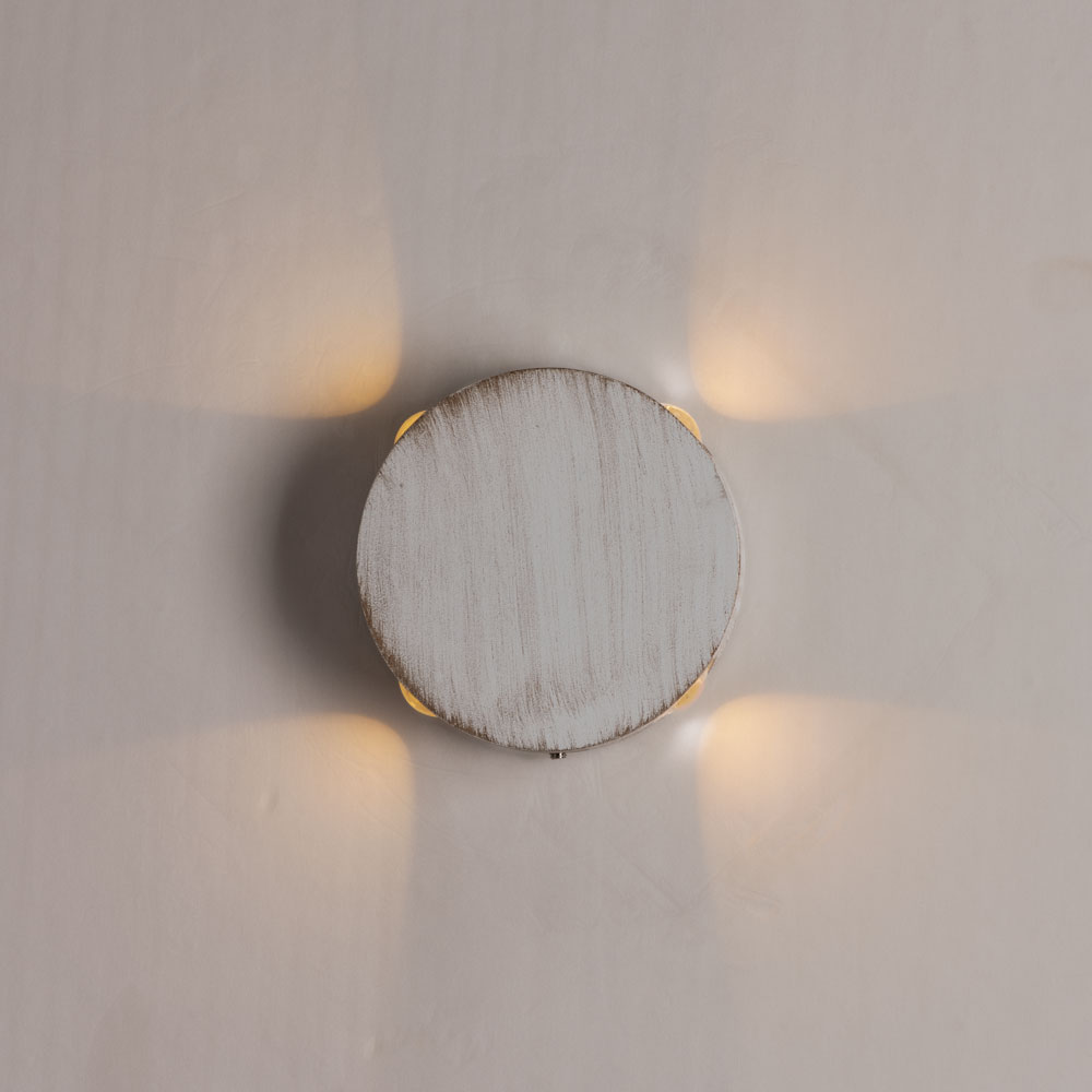 Светильник Arte Lamp Tamburello A1525AP-1WG, цвет белый;золотистый - фото 2