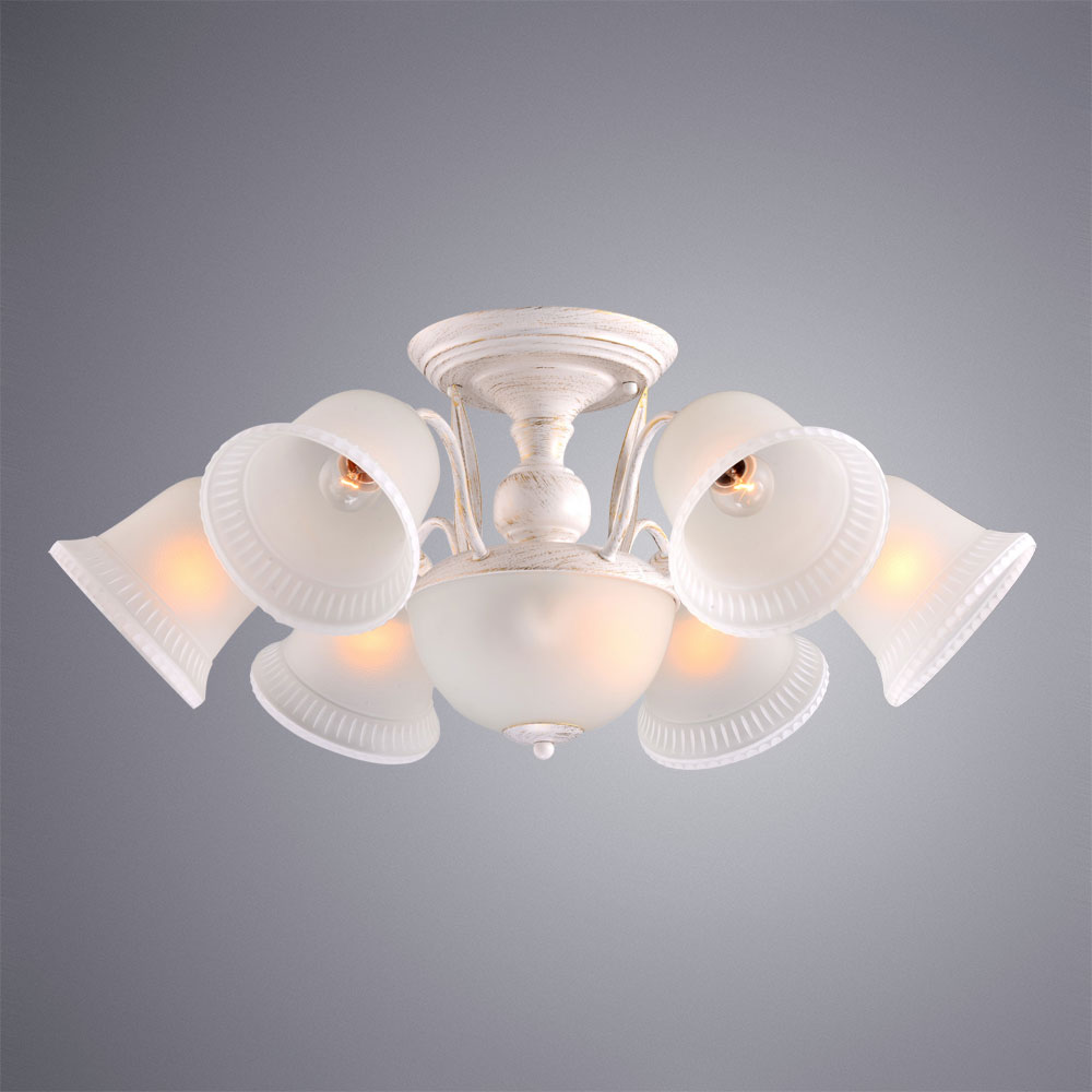 Люстра Campanula Arte Lamp A6306PL-8WG, цвет белый - фото 2