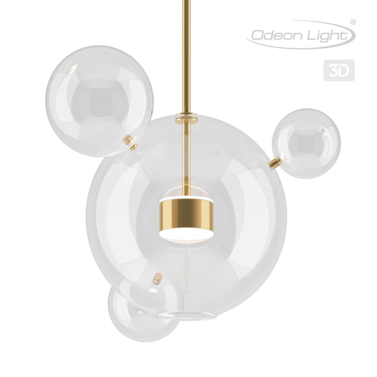 Светильник Odeon Light Bubbles 4640/12LA, цвет золотистый;прозрачный 4640/12LA - фото 5
