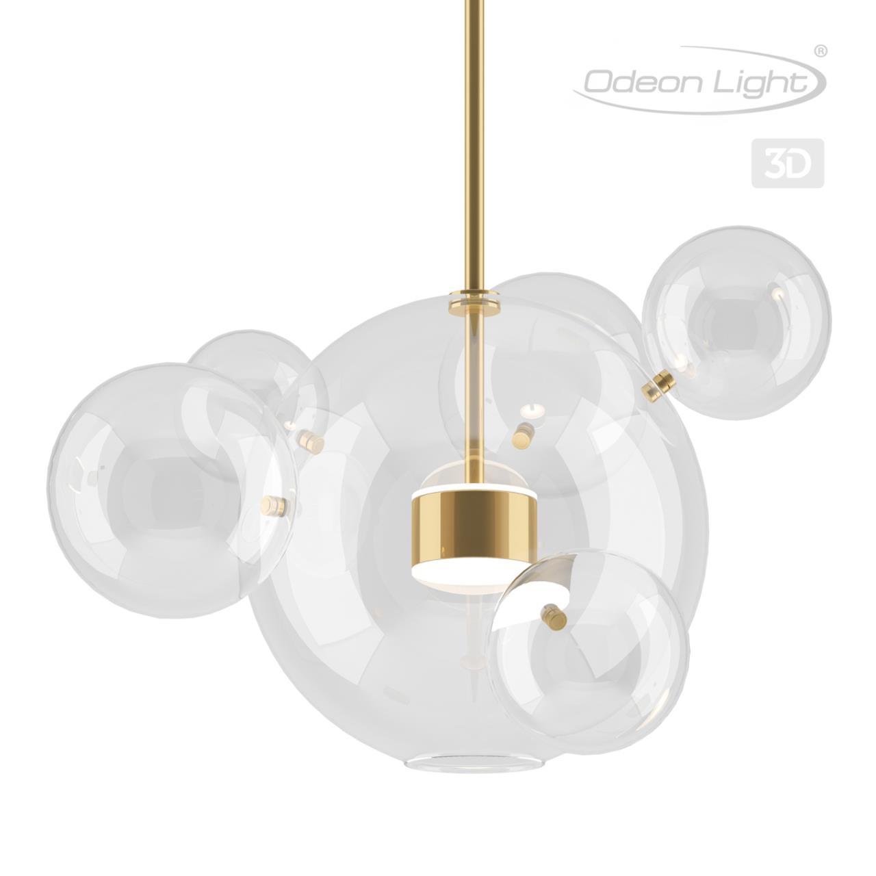 Светильник Odeon Light Bubbles 4640/12LB, цвет золотистый;прозрачный 4640/12LB - фото 5