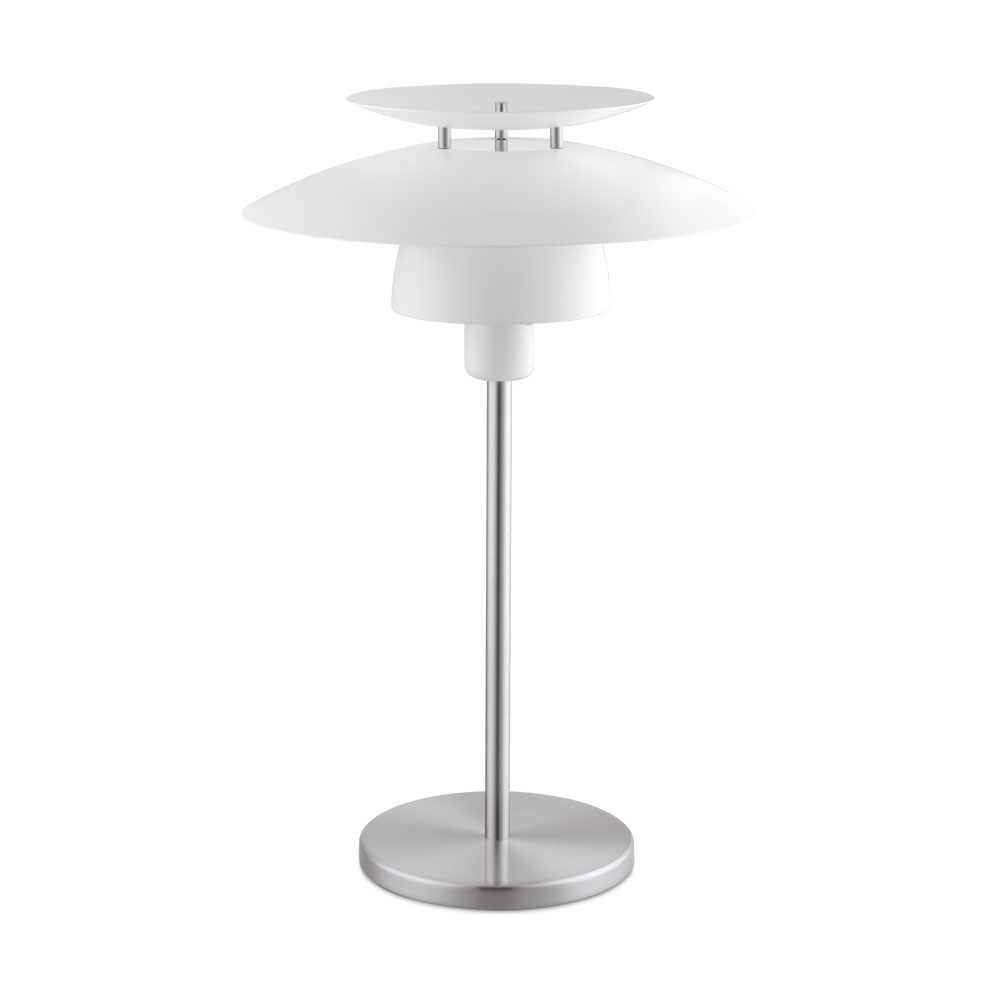Настольная лампа Eglo Brenda 98109, цвет белый;матовый никель - фото 1