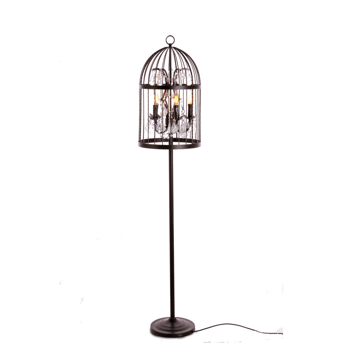 Торшер Loft It Vintage birdcage LOFT1891F, цвет черный - фото 1