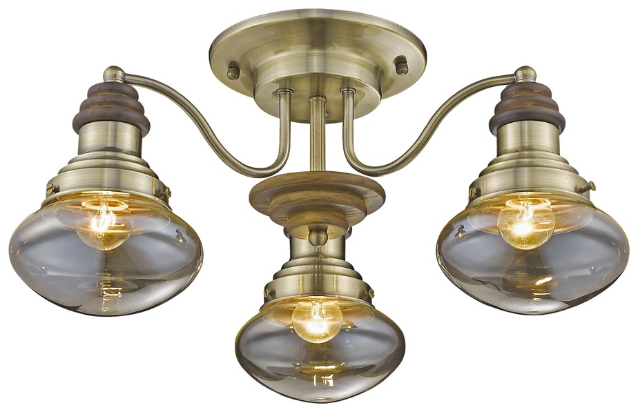Светильник Velante 306-507-03, цвет бронза;коричневый;бежевый - фото 1