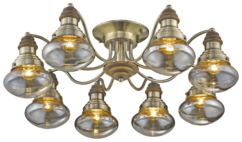 Светильник Velante 306-507-08, цвет бронза;коричневый;бежевый - фото 1