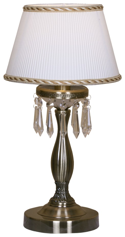 Настольная лампа Velante 142-504-01, цвет бронза;бежевый