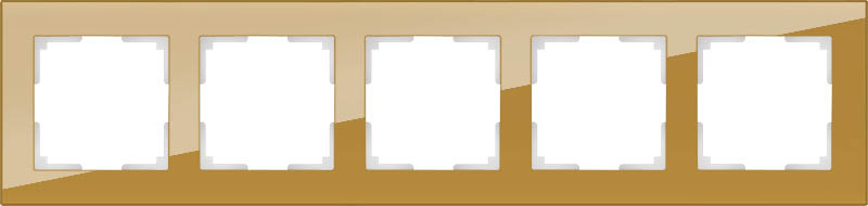 Рамка на 5 постов (бронзовый) Werkel WL01-Frame-05 4690389098680, цвет бронза a036586 - фото 1