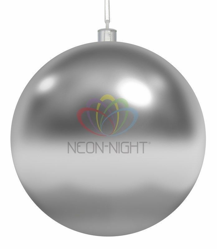 Елочная игрушка Neon Night 502-005, цвет серый