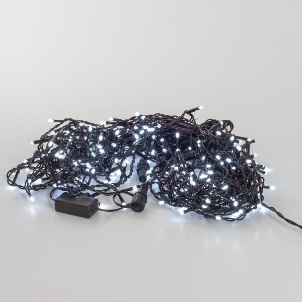 Гирлянда Бахрома, 5х0.5м., 250 LED, холодный белый, без мерцания, черный ПВХ провод. Гирлянда РФ 05-576 G05-576 - фото 3