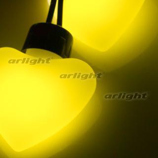 Гирлянда Arlight Arl-heart-5000-20led Yellow (220v, 5w) 019838 5м, цвет черный