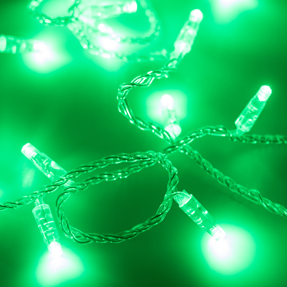 Светодиодная Гирлянда Arlight Ard-string-classic-10000-clear-100led-std Green (230v, 7w) 025785, цвет зеленый - фото 1