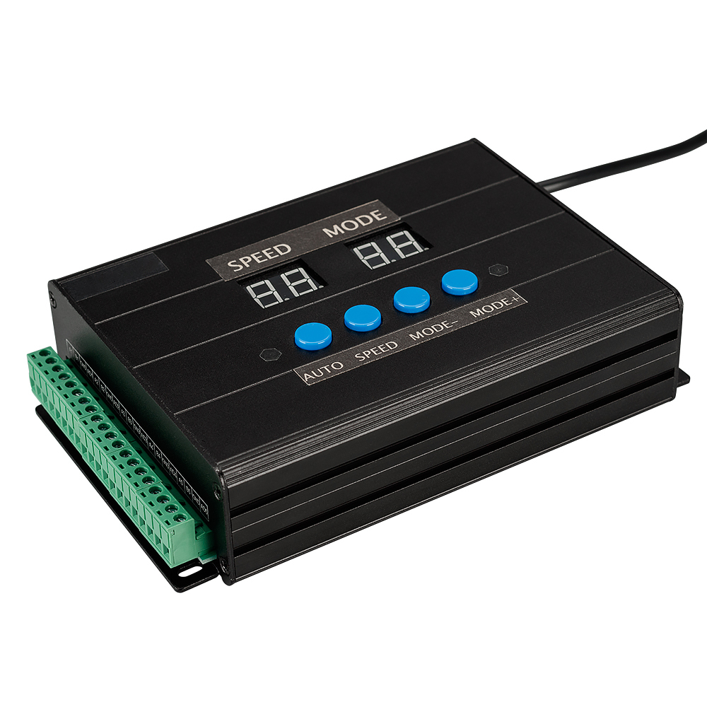 Контроллер DMX K-5000 220V SD-card 5x512 Arlight 024323, цвет черный - фото 1
